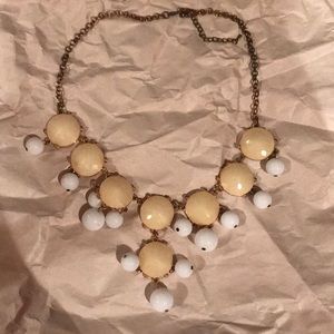 Yellow and white necklace